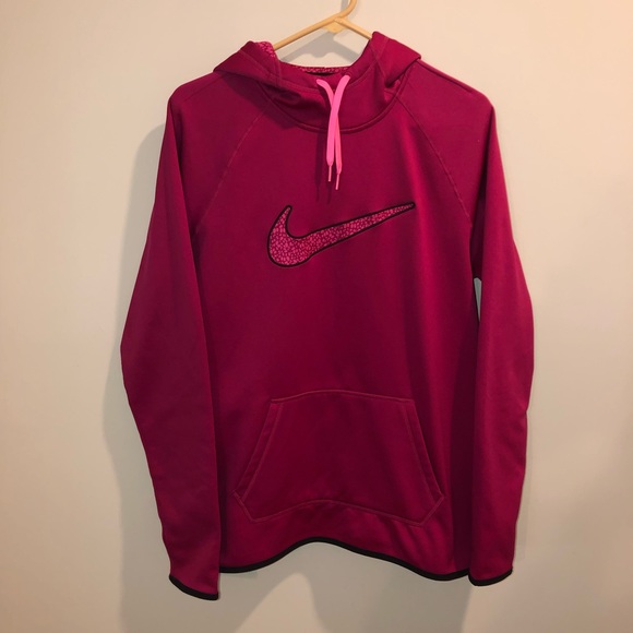 Nike Tops - Nike Hot Pink Women’s Therma-Fit Sweatshirt Hoodie